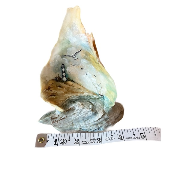 Original Signed Art, Holden Beach N.C. Painted Shell Clusters, Set of 2 - Picture 6 of 13